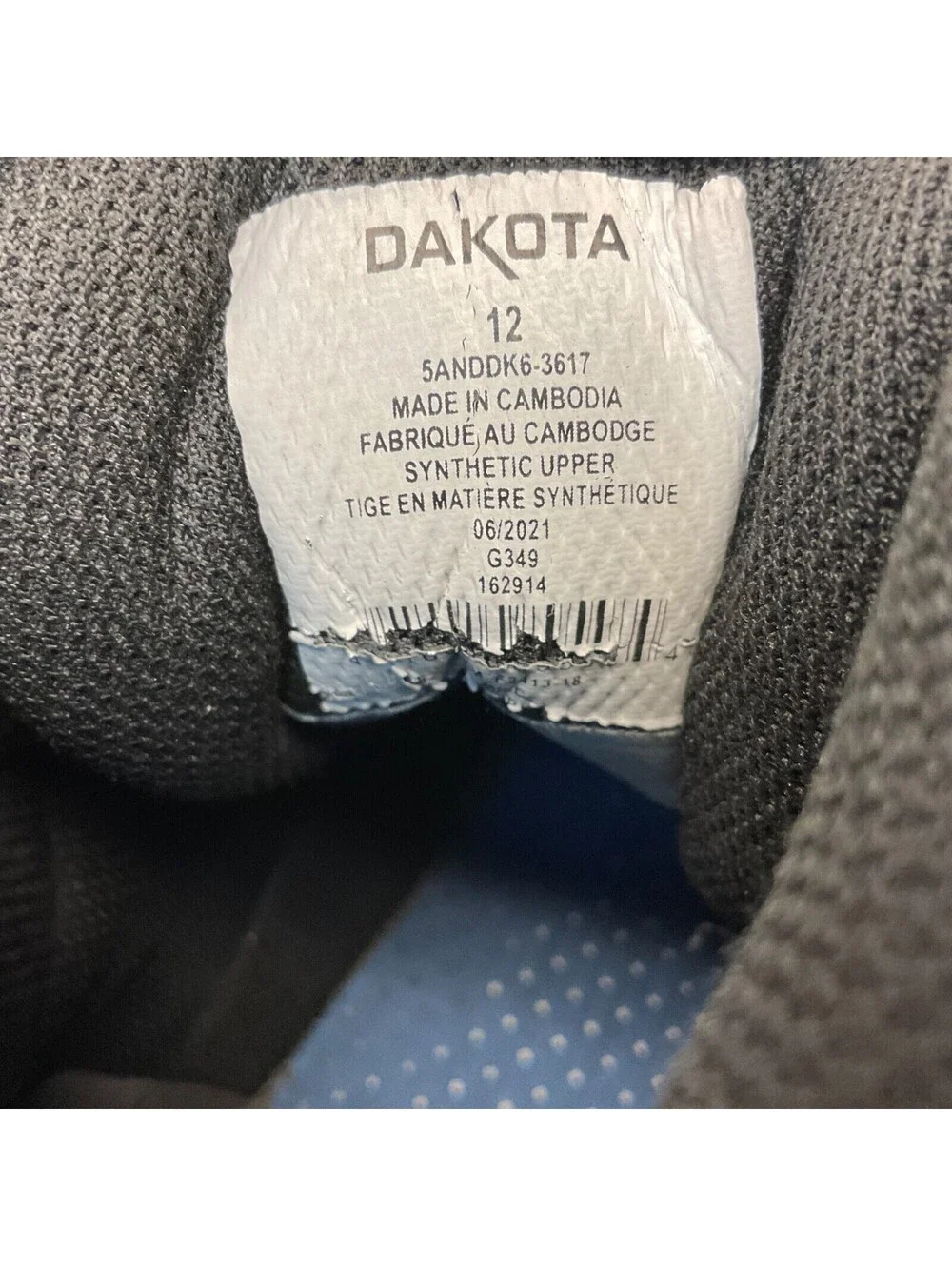 Dakota Men's 3617 Mid-Cut Quad Lite Steel Toe Steel Plate Shoes Black Size 12M